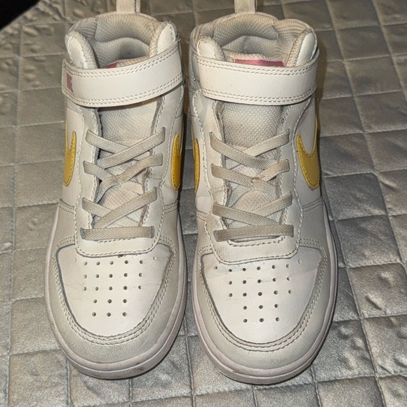 Nike Court Borough Mid 2 Casual Sneakers Summit White Kids unisex Sz 13C - Picture 3 of 13